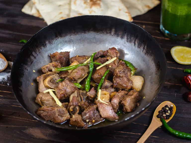 Namkeen Lamb Karahi Handi