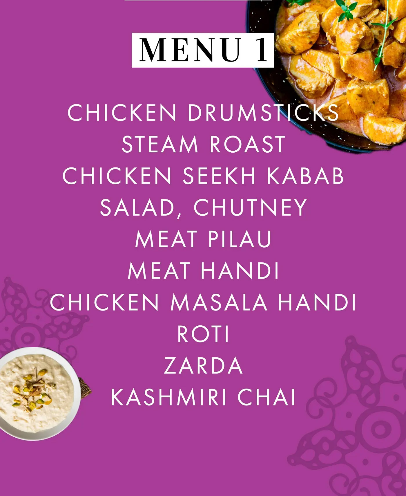 Wedding - Menu One