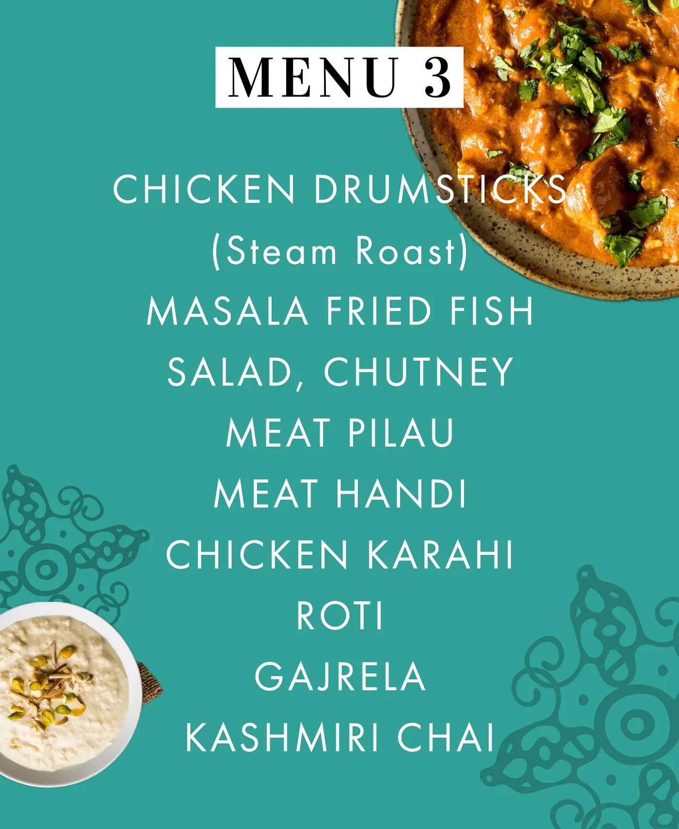 Wedding - Menu Three