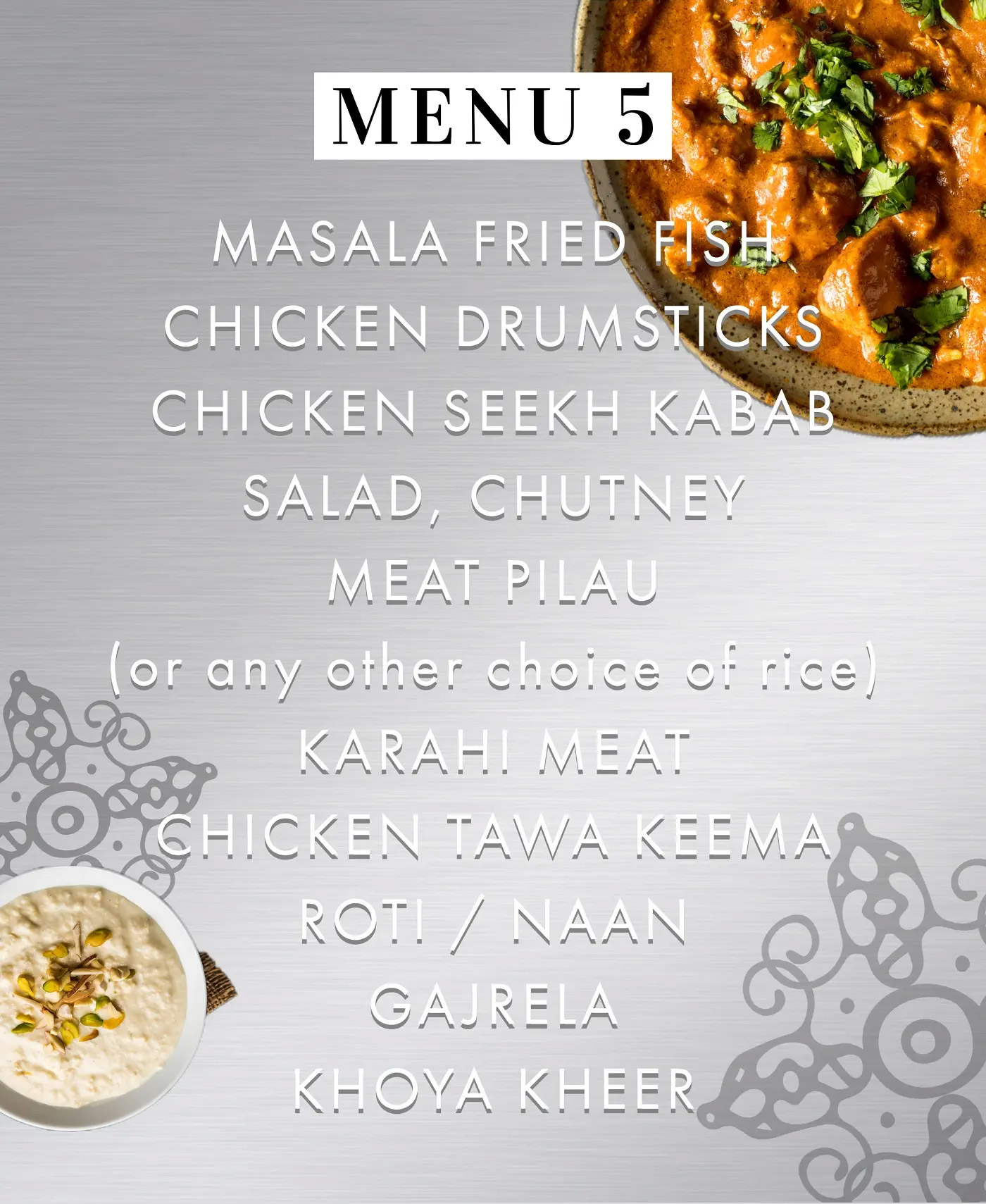 Wedding - Menu Five