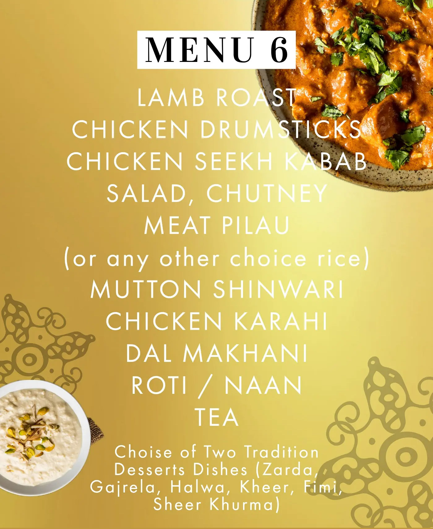 Wedding - Menu Six